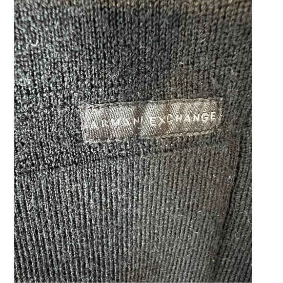 Armani Exchange 100% merino wool soft open cardigan sweater drape - Picture 11 of 12